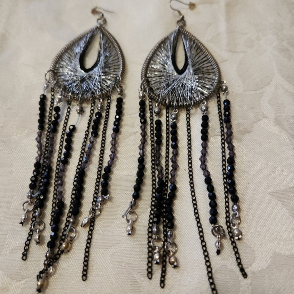 Woven Earrings. Long